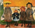 quatre filles dans arsgardstrand 1903 Edvard Munch